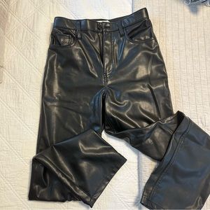 Abercrombie 90’s Straight Leather Pants